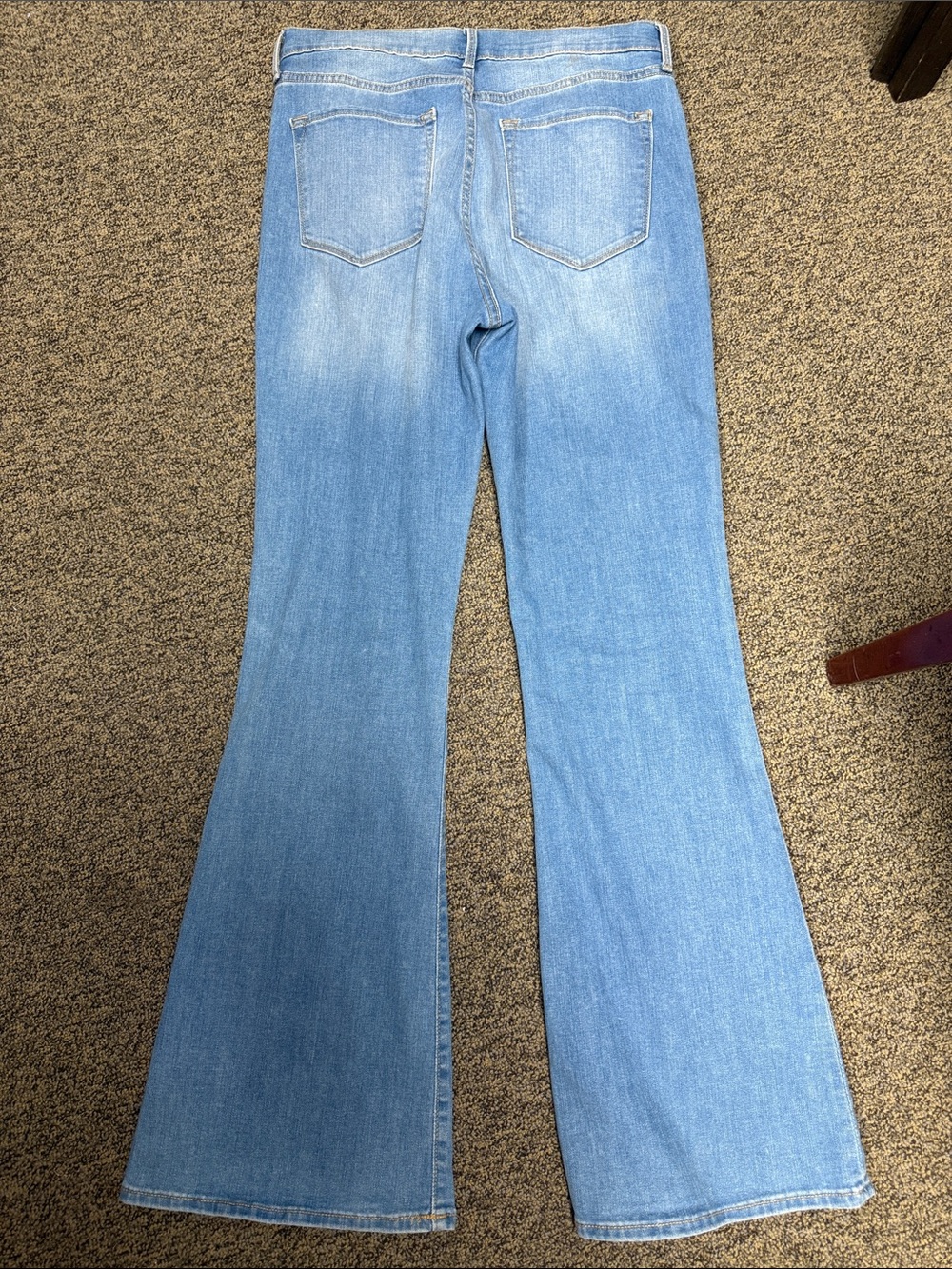 Old Navy Light Blue Flare Jeans for Women - Picture 2 of 4